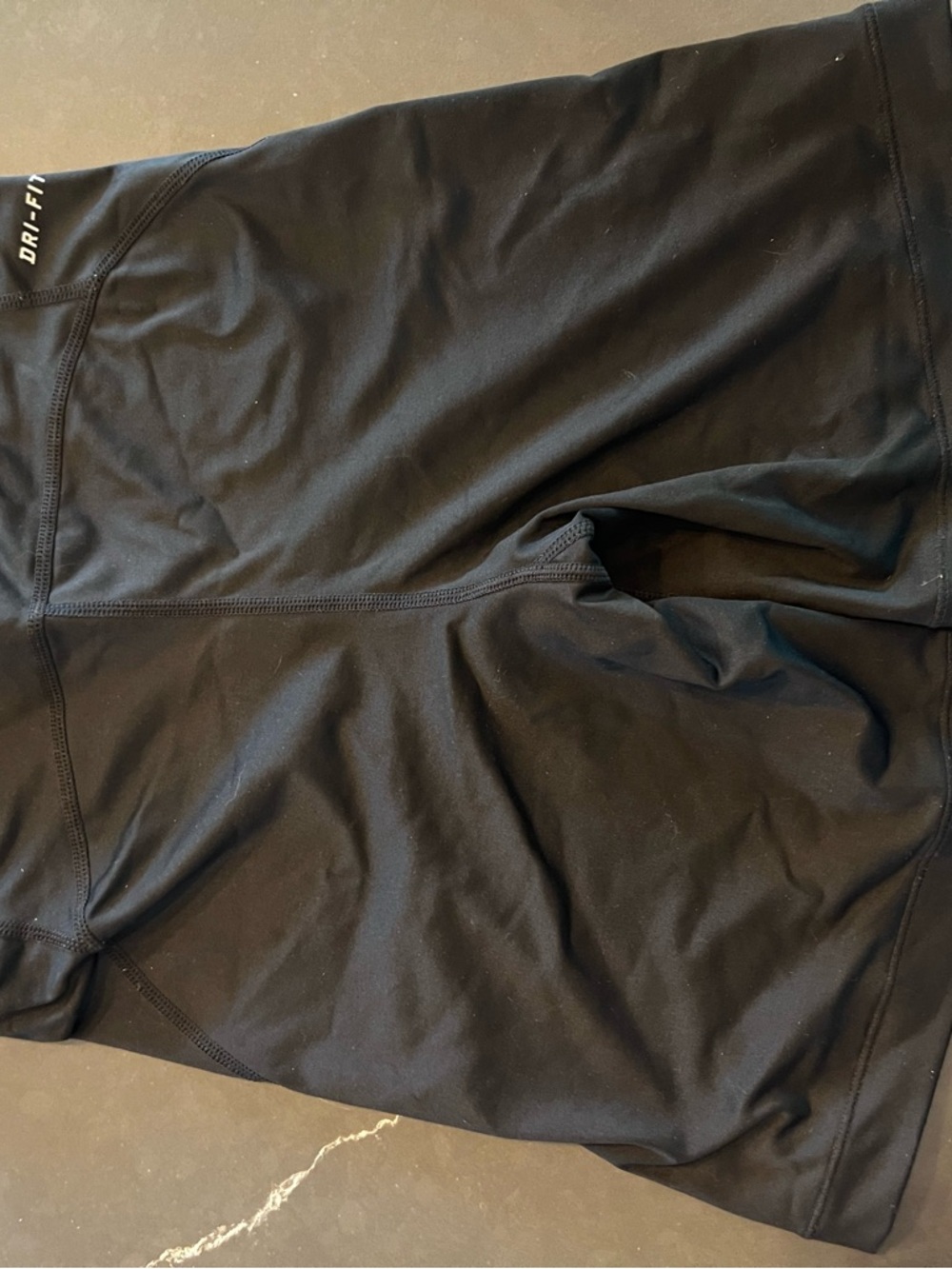 Nike Black Women’s Pro Bike Shorts with White Swoosh - Picture 3 of 3